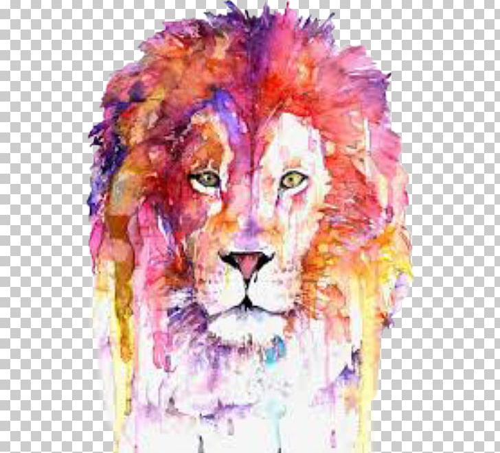 Lion Watercolor Painting Art Printmaking Drawing PNG, Clipart, Acrylic Paint, Animals, Art, Art Museum, Big Cats Free PNG Download