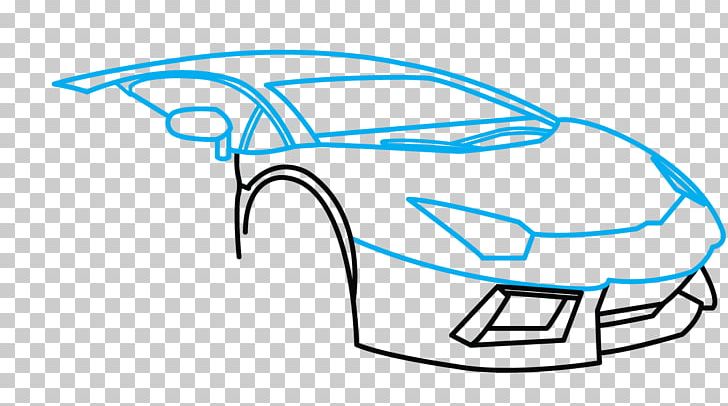 Lamborghini Aventador Sports Car Drawing PNG, Clipart, 2016 Lamborghini Aventador, Angle, Area, Automotive Design, Black And White Free PNG Download