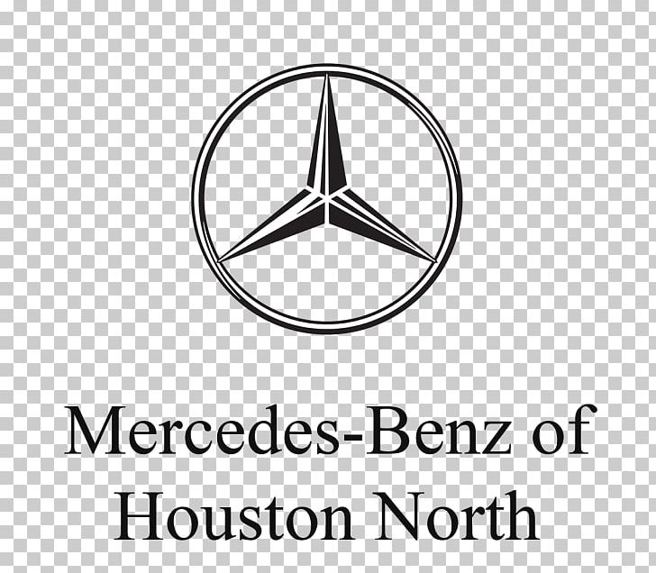 Mercedes-Benz Of Houston North Service Center Logo Brand PNG, Clipart, Angle, Area, Benz, Black And White, Brand Free PNG Download