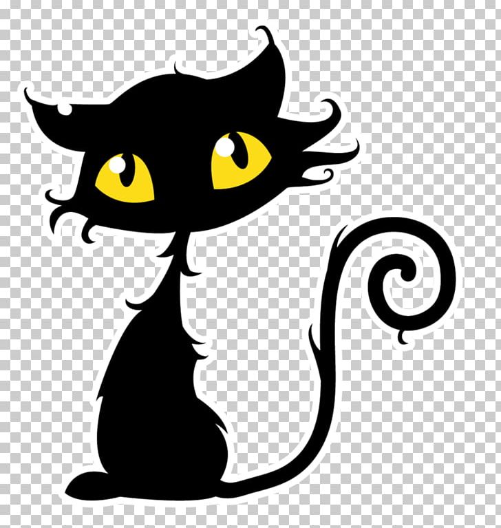 Black Cat Kitten Halloween PNG, Clipart, Black, Black And White, Carnivoran, Cat, Cat Like Mammal Free PNG Download