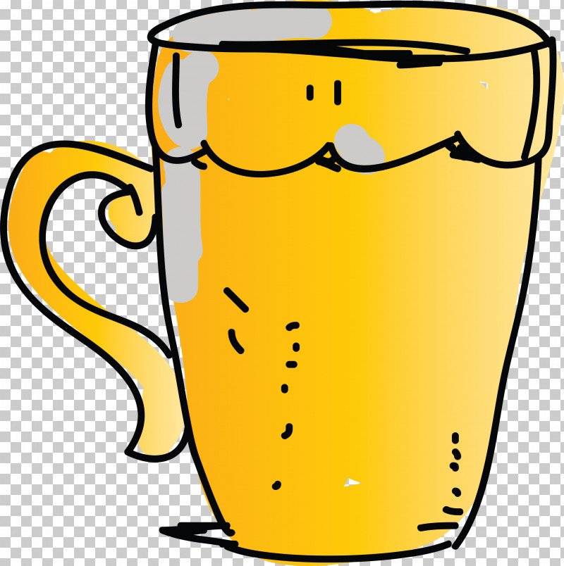 Mug Beer Glassware Pint Glass Yellow Glass PNG, Clipart, Beer Glassware, Glass, Line, Meter, Mug Free PNG Download