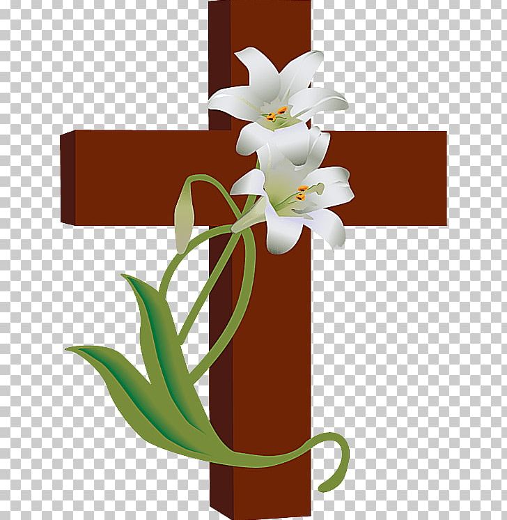 Easter Lily Christian Cross PNG, Clipart, Christian Cross, Christianity, Clip Art, Cross, Cut Flowers Free PNG Download
