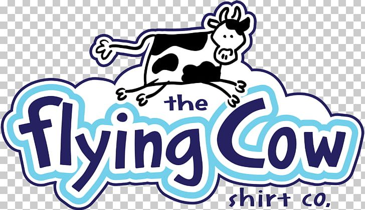 Flying Cow Shirt Company T-shirt Cattle Screen Printing PNG, Clipart, Area, Art, Brand, Cartoon, Cattle Free PNG Download