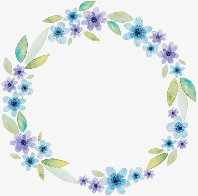 Fresh And Elegant Watercolor Wreath PNG, Clipart, Background, Border, Copywriter, Copywriter Background, Decorative Free PNG Download