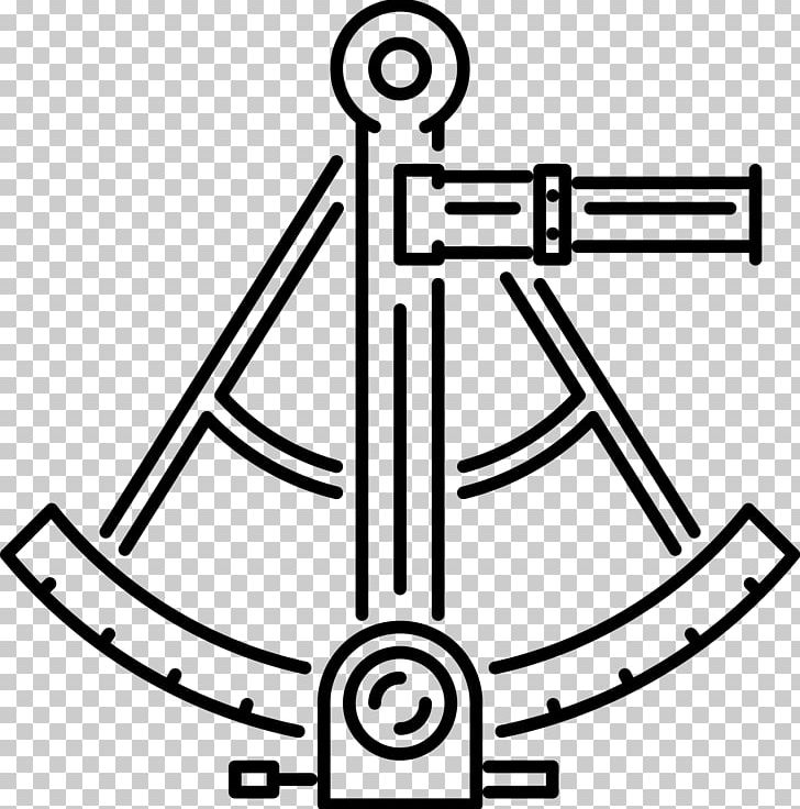 Sextant Computer Icons Navigational Instrument Quadrant PNG, Clipart, Angle, Area, Black And White, Celestial Navigation, Computer Icons Free PNG Download