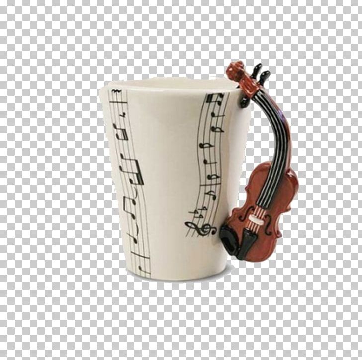 Coffee Cup Mug Violin Teacup PNG, Clipart, Ceramic, Clarinet, Coffee, Coffee Cup, Cup Free PNG Download