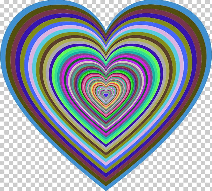 Heart Psychedelic Art PNG, Clipart, Art, Circle, Color, Heart, Line Free PNG Download
