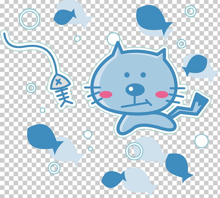Cat Kitten Fish Pet PNG, Clipart, Animals, Area, Balloon Cartoon, Blue, Boy Cartoon Free PNG Download