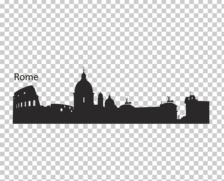 Rome Skyline Silhouette PNG, Clipart, Animals, Art, Black, Black And White, Brand Free PNG Download