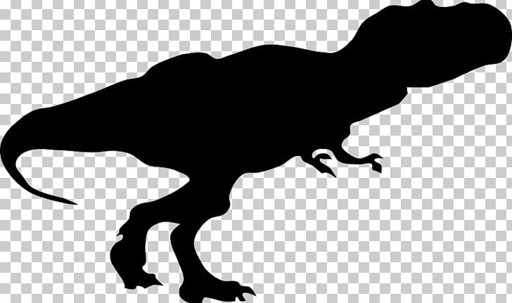 Tyrannosaurus Dinosaur Silhouette Triceratops Ian Malcolm PNG, Clipart, Black And White, Dinosaur, Drawing, Fantasy, Fauna Free PNG Download