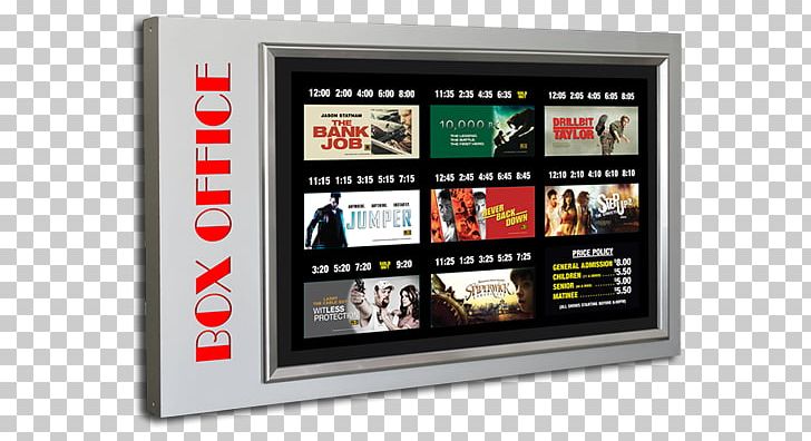 Cinema Display Device Box Office Film Poster PNG, Clipart, Advertising, Box Office, Bus Shelter, Cinema, Computer Monitors Free PNG Download