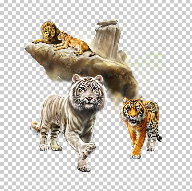 Tiger Lion Watercolor Painting Cat PNG, Clipart, Animal, Animals, Big Cats, Carnivoran, Cat Free PNG Download