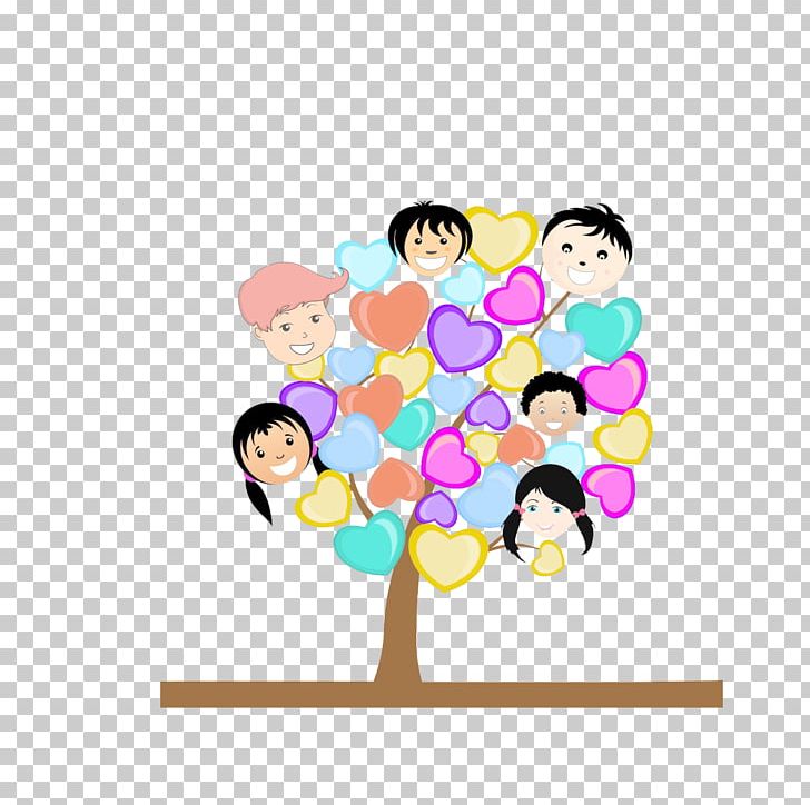 Cartoon Friendship Illustration PNG, Clipart, Area, Art, Autumn Tree, Child, Children Free PNG Download
