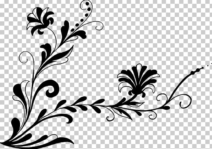 Flower Floral Design Plant Stem PNG, Clipart, Art, Artwork, Black, Black And White, Branch Free PNG Download
