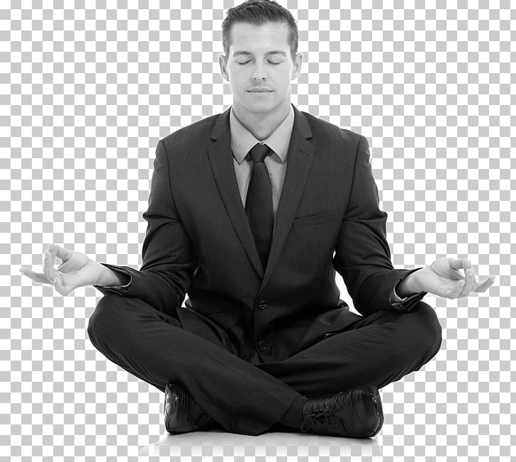 Businessperson Meditation Stock Photography Mindfulness PNG, Clipart, Bfm, Black And White, Business, Business Executive, Businessman Free PNG Download