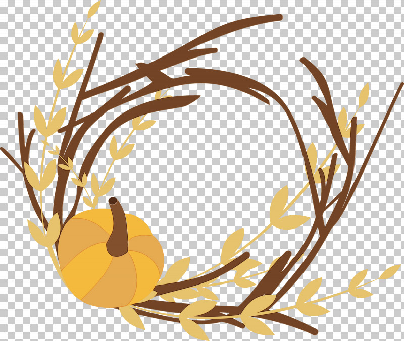 Yellow Branch Plant Twig PNG, Clipart, Autumn Frame, Branch, Nature Frame, Paint, Plant Free PNG Download