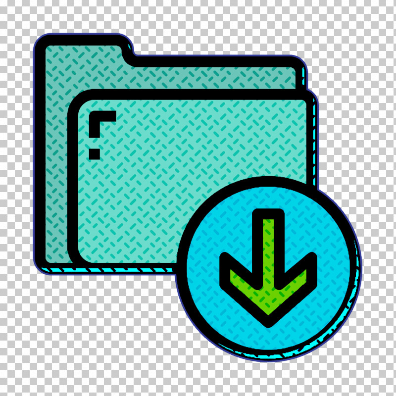 Download Icon Folder And Document Icon PNG, Clipart, Aqua, Download Icon, Folder And Document Icon, Line, Symbol Free PNG Download