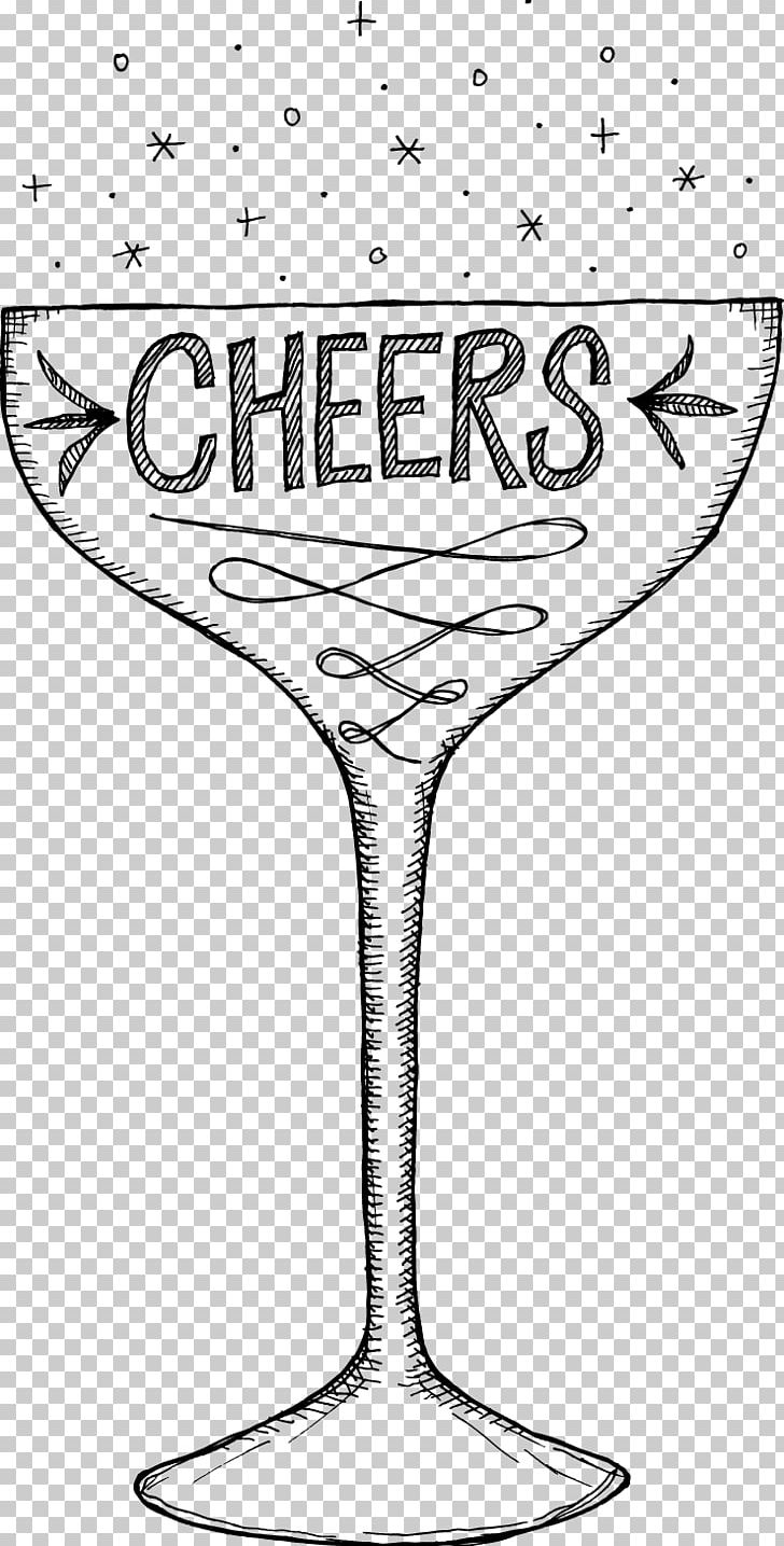 Champagne Glass Stemware Wine Glass Tableware PNG, Clipart, Area, Black And White, Calligraphy, Cartoon, Champagne Glass Free PNG Download