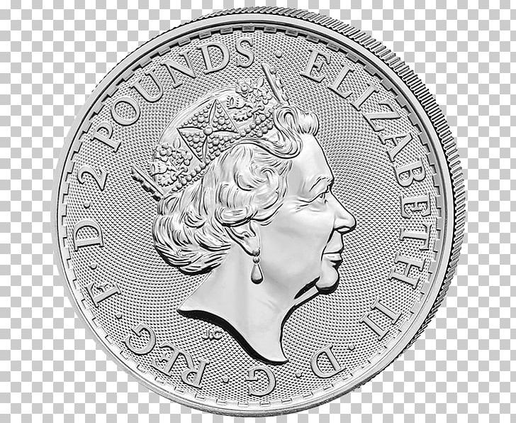 Britannia United Kingdom Silver Coin Bullion Coin PNG, Clipart, 1 Uz, Black And White, Britannia, Bullion, Bullion Coin Free PNG Download