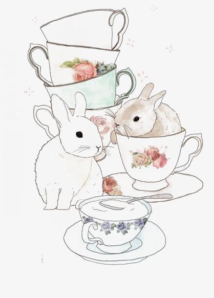 Teacup Bunny PNG, Clipart, Afternoon, Afternoon Tea, Animal, Bunny Clipart, Cartoon Free PNG Download