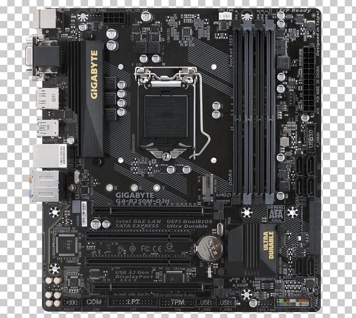 Intel LGA 1151 Motherboard MicroATX Gigabyte Technology PNG, Clipart, 3 H, Computer Hardware, Electronic Device, Electronics, Gigabyte Technology Free PNG Download