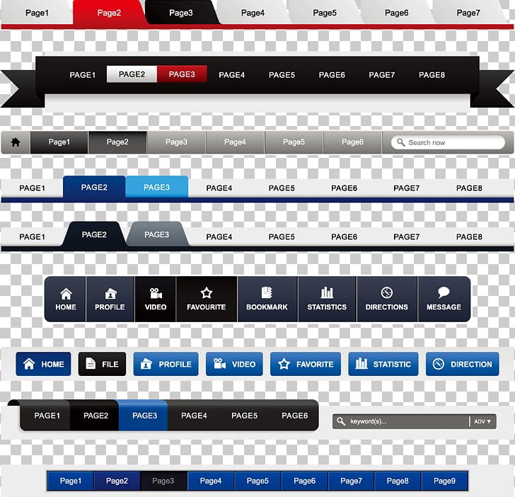Navigation Bar Web Design Menu Web Navigation Website PNG, Clipart, App, Brand, Decorative Elements, Design Element, Design Vector Free PNG Download