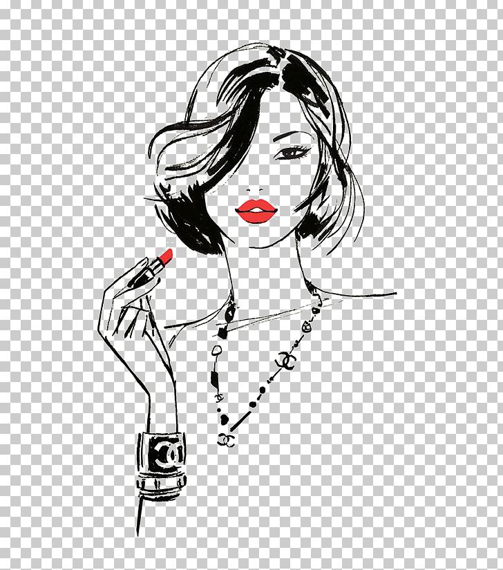 Chanel Fashion Illustration Drawing Illustration PNG, Clipart, Black Hair, Cartoon, Chanel, Cosmetics, Fashion Free PNG Download