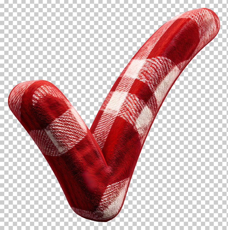 Red Check Mark - Red Checkered Tick PNG