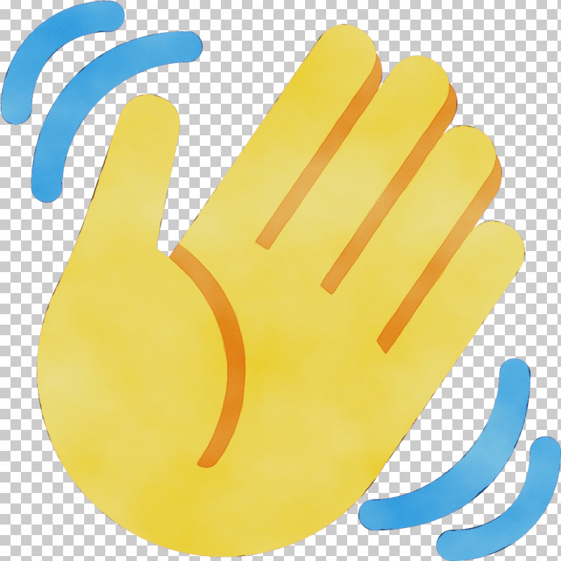 Yellow Finger Hand Personal Protective Equipment Glove PNG, Clipart, Finger, Gesture, Glove, Hand, Paint Free PNG Download