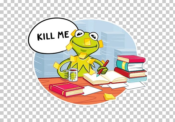 Kermit The Frog Sticker Telegram PNG, Clipart, Amphibian, Animals, Area, Cartoon, Frog Free PNG Download