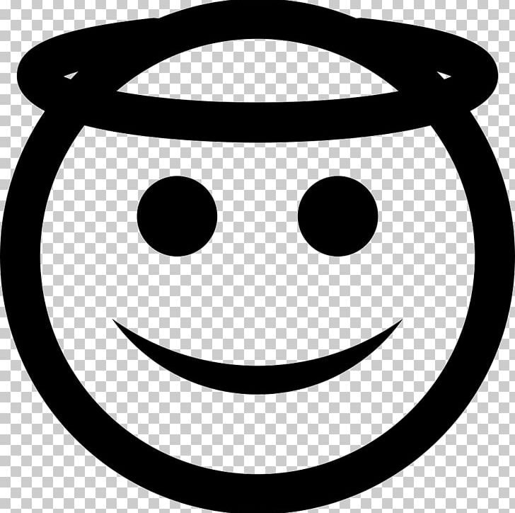 Emoticon Computer Icons Emoji Smiley PNG, Clipart, Angel, Black, Black And White, Circle, Computer Icons Free PNG Download
