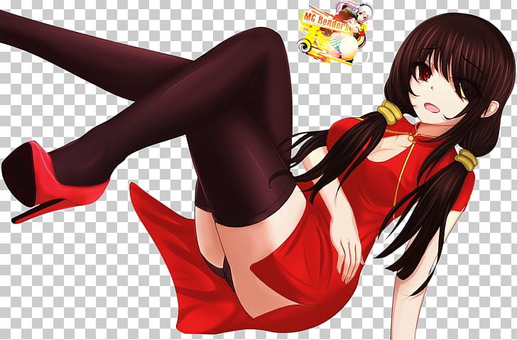 Black Hair Stocking Date A Live Anime Thigh PNG, Clipart, Anime, Black Hair, Brown Hair, Character, Date A Live Free PNG Download