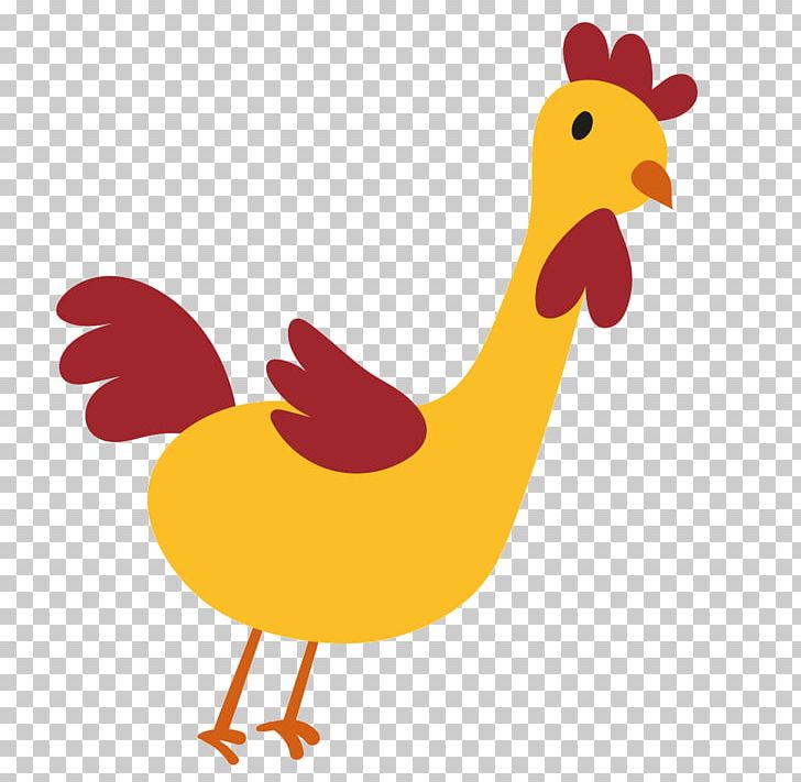 Cartoon Chicken Yellow Rooster PNG, Clipart, Animals, Beak, Bird, Cartoon, Chicken Free PNG Download