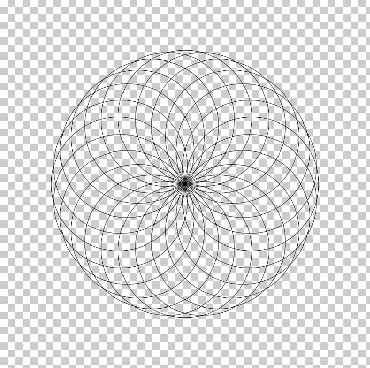 Sacred Geometry Nelumbo Nucifera Spiral PNG, Clipart, Angle, Art, Black And White, Circle, Connect The Dots Free PNG Download
