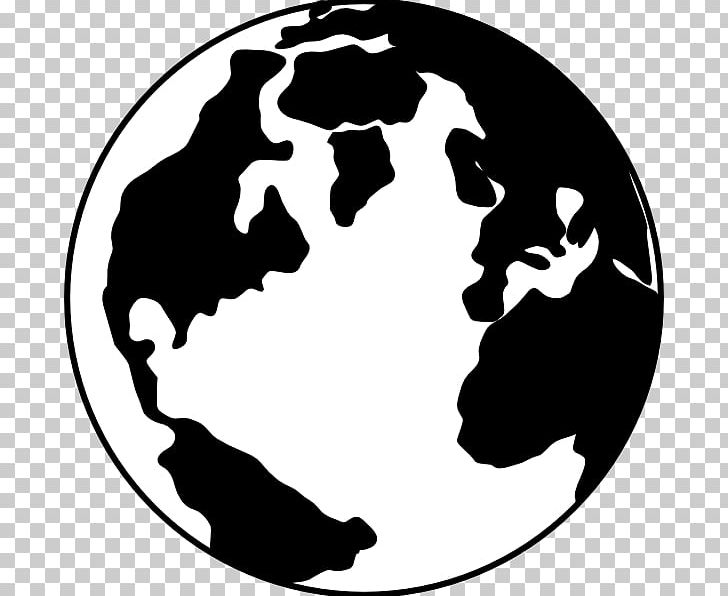Globe World Black And White PNG, Clipart, Black And White, Black And White Earth, Circle, Free Content, Globe Free PNG Download