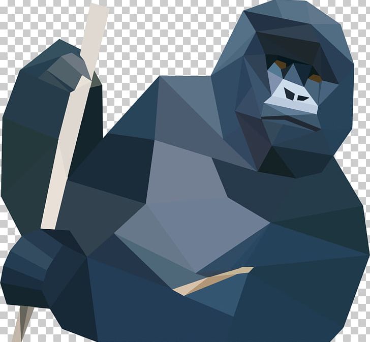 Gorilla Low Poly Mobile Phones PNG, Clipart, Angle, Animals, Desktop Wallpaper, Fictional Character, Gorilla Free PNG Download