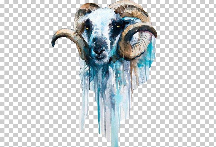Sheep Goat Watercolor Painting Art PNG, Clipart, Animal, Animals, Art, Artist, Blue Free PNG Download