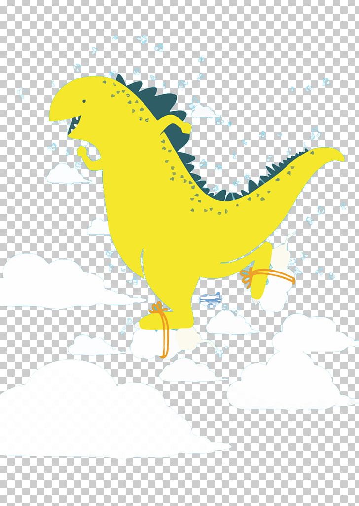 Dinosaur Cloud Euclidean PNG, Clipart, Area, Art, Beak, Bird, Cartoon Free PNG Download