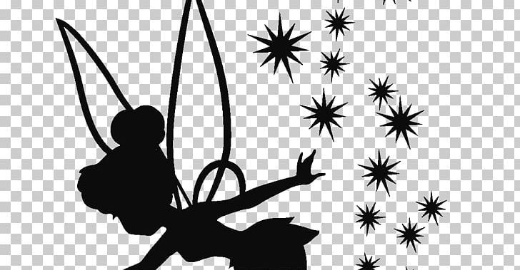 Tinker Bell Wendy Darling Silhouette Drawing Pixie Dust PNG, Clipart, Animals, Art, Black And White, Decal, Disney Dining Plan Free PNG Download