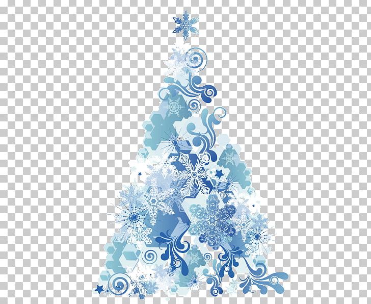 blue christmas tree png