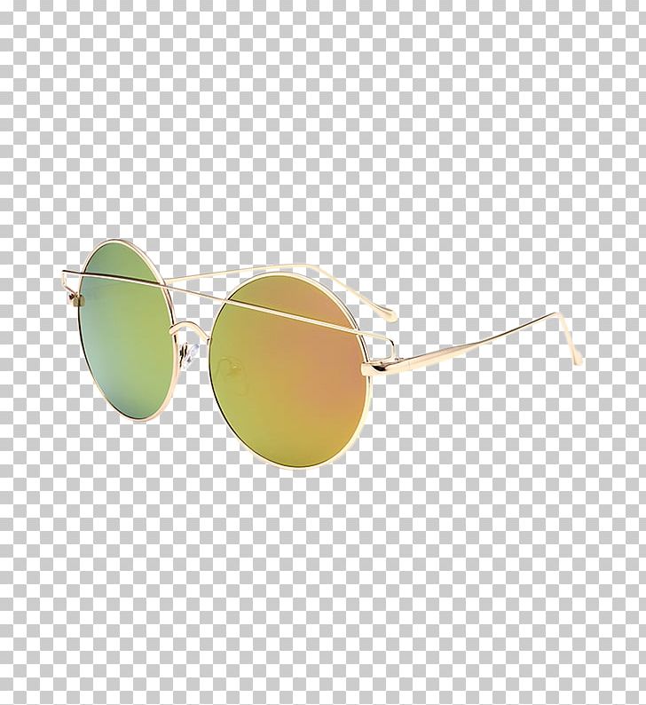 Mirrored Sunglasses Ray-Ban Round Metal Goggles PNG, Clipart, Beige, Eyewear, Glasses, Goggles, Metal Free PNG Download