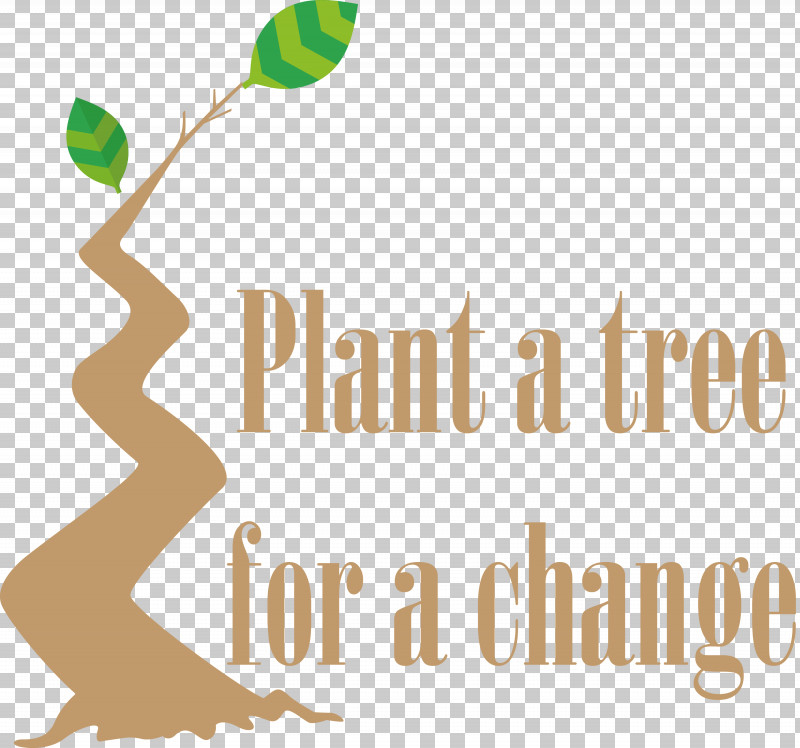Plant A Tree For A Change Arbor Day PNG, Clipart, Arbor Day, Behavior, Happiness, Line, Logo Free PNG Download