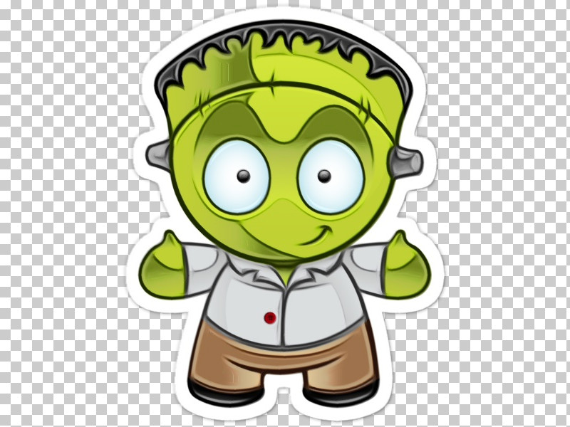 Sticker Cartoon Character Green Plant PNG, Clipart, Biology, Cartoon, Character, Green, Meter Free PNG Download