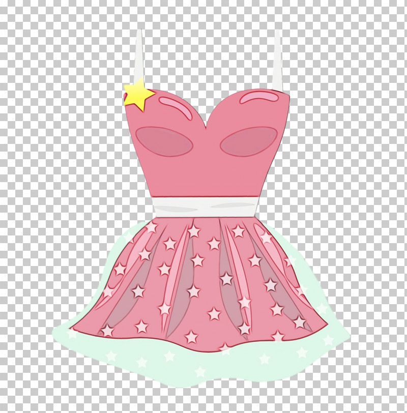 Dress Pink M Pattern Clothing PNG, Clipart, Clothing, Dress, Paint, Pink M, Watercolor Free PNG Download