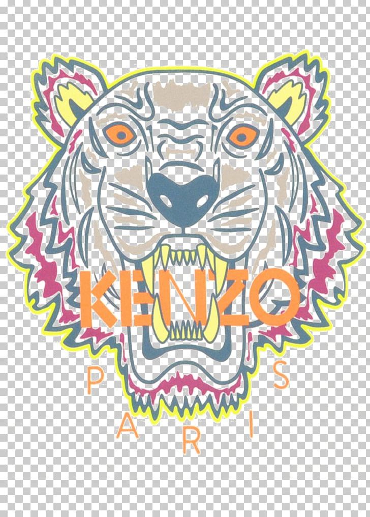Tiger Kenzo T-shirt Logo Printing PNG, Clipart, Animals, Area, Art, Big Cats, Bluza Free PNG Download