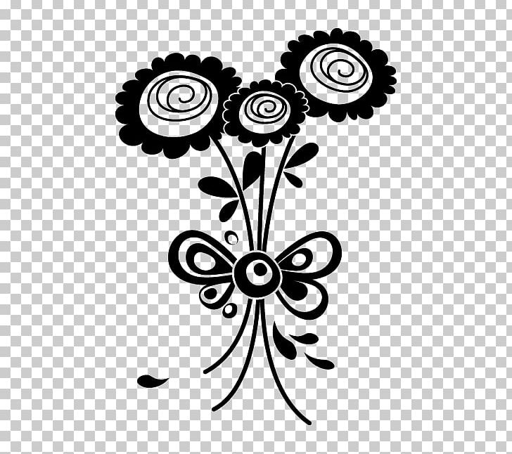 Floral Design Silhouette Sticker PNG, Clipart, Animals, Artwork, Black And White, Branch, Cut Flowers Free PNG Download
