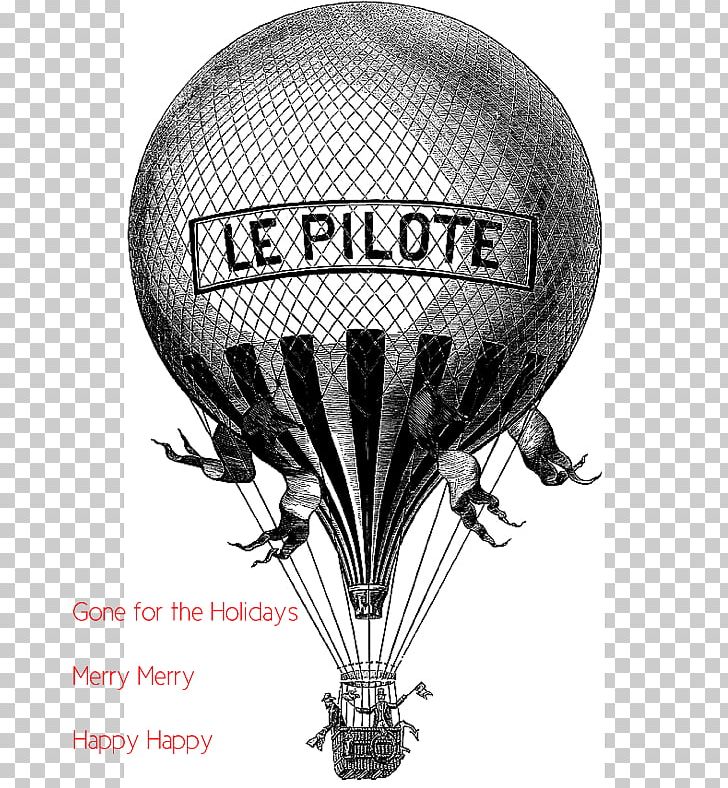 Hot Air Balloon Wedding Invitation Gift Black And White PNG, Clipart, Aircraft, Balloon, Black And White, Canvas Print, Craft Free PNG Download
