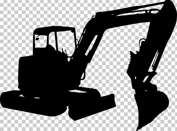 Silhouette Photography Excavator Black And White PNG, Clipart, Angle, Black, Black And White, Brand, Bulldozer Free PNG Download