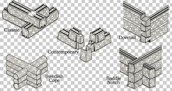 Log Cabin Log House Woodworking Joints Lumber PNG, Clipart, Angle, Black And White, Cabin, Cottage, Deck Free PNG Download