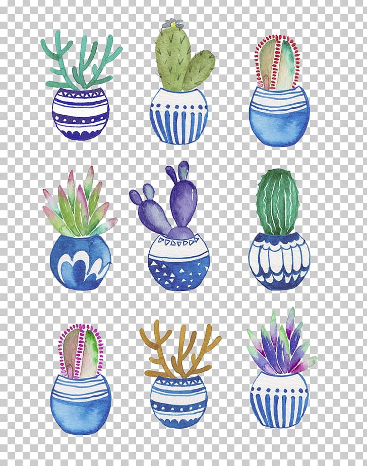 Flowerpot Cactaceae Watercolor Painting Drawing PNG, Clipart, Ball, Bonsai, Cactus, Fairy, Fairy Ball Free PNG Download